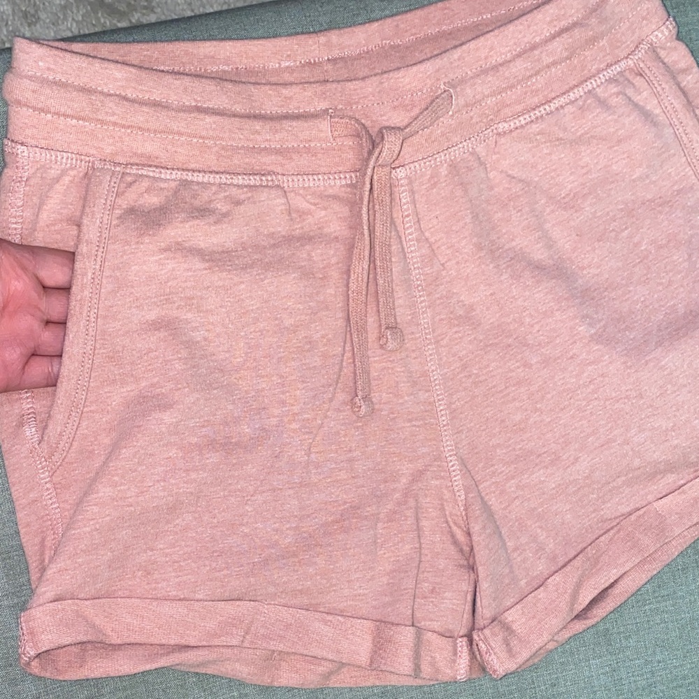 Women's Pink Casual Shorts - Picture 3 of 4